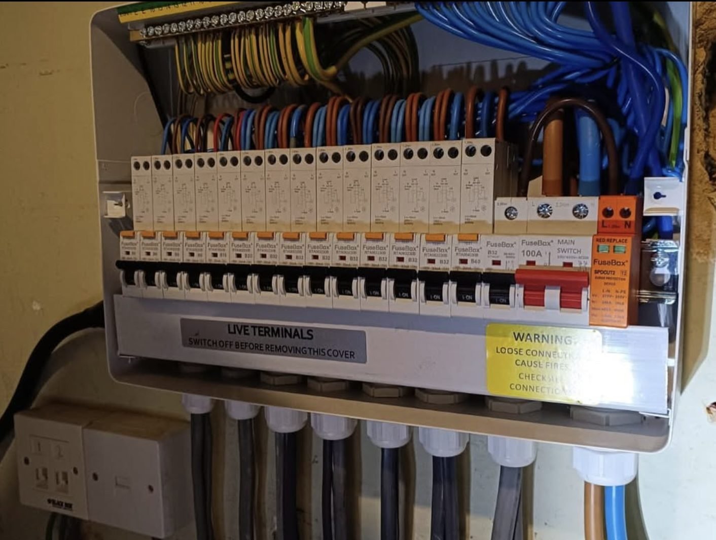 Consumer unit examined during an emergency electrical call-out